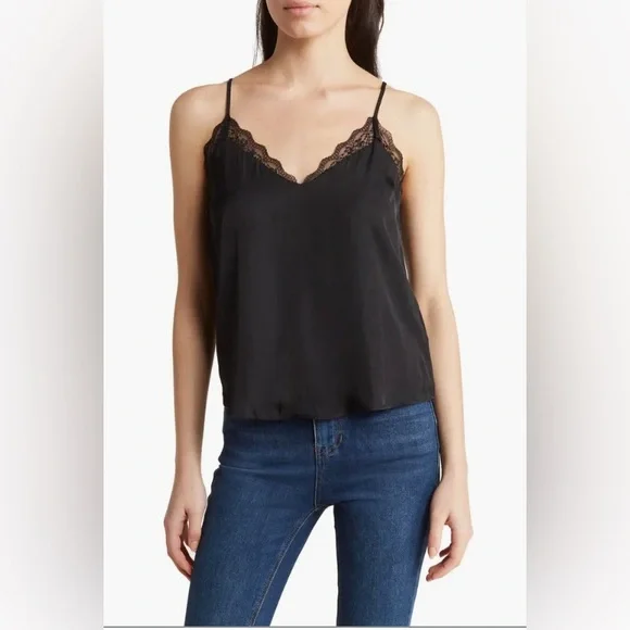 Bundle. Melrose And Market Black/ivory Lace Cami. Size XS - Picture 1 of 5